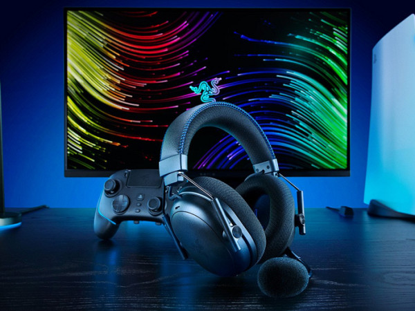 Slušalke Razer BlackShark V3 Pro for PlayStation, črne