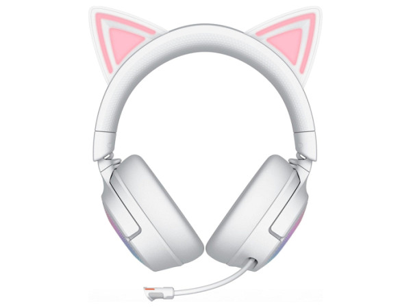 Slušalke Razer Kraken Kitty V3 Pro, bele