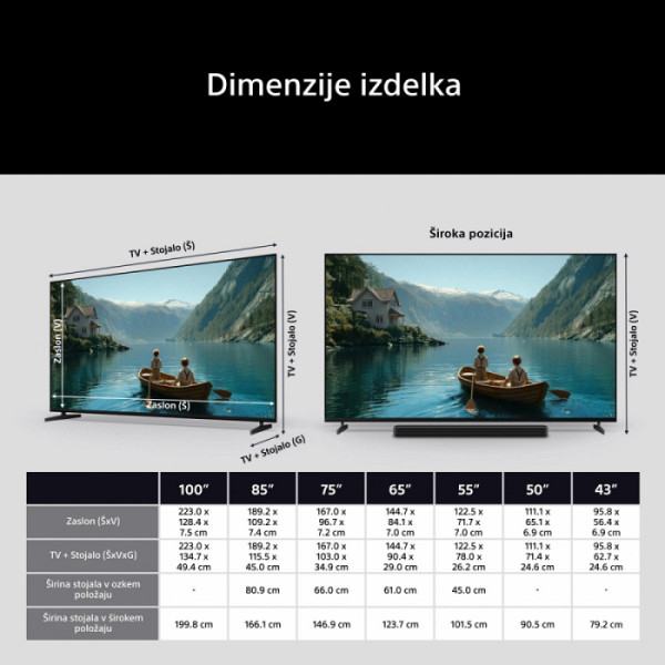 SONY TV K100XR35M2 BRAVIA 3 II / XR Proc essor / 120 Hz