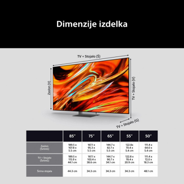 SONY TV K85XR75M2PB.CEI BRAVIA 7 II True RGB