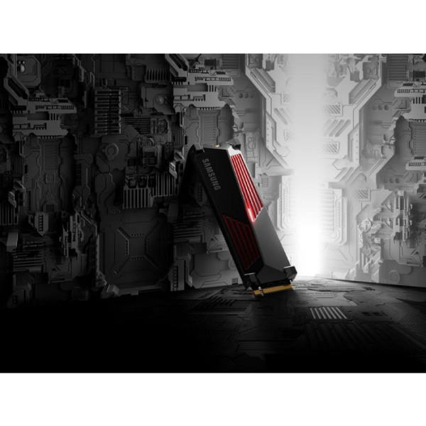 SSD 1TB M.2 80mm PCI-e 4.0 x4 NVMe, V-NAND, Samsung 990 PRO HeatSink (MZ-V9P1T0CW)