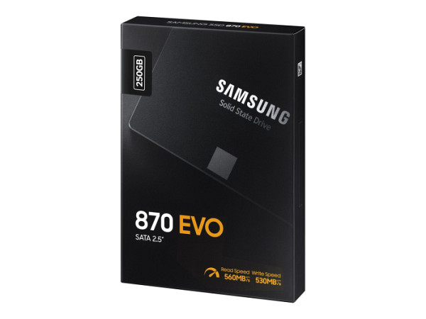 SSD 250GB 2.5" SATA3 V-NAND TLC 7mm, Samsung 870 EVO (MZ-77E250B/EU)