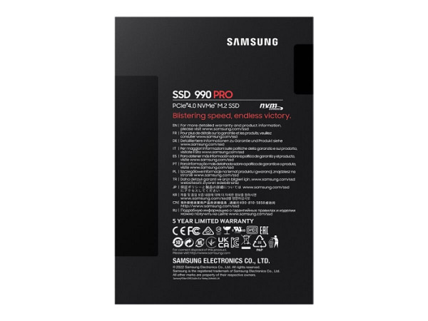 SAMSUNG 990 PRO 2TB M.2 PCIe  4.0 NVMe 2.0 SSD MZ-V9P2T0BW