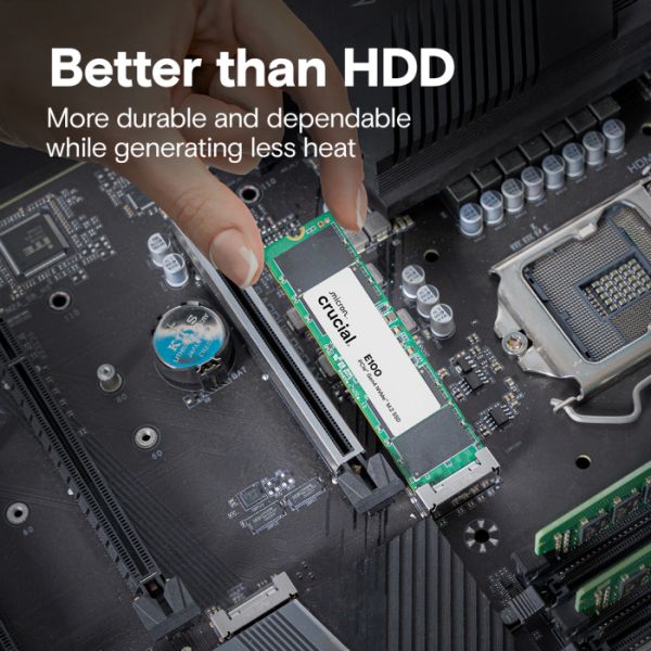 CRUCIAL E100 2TB M.2 PCIe 4.0 NVMe SSD CT2000E100SSD8