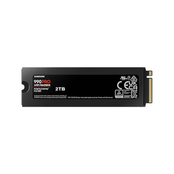 SSD 2TB M.2 80mm PCI-e 4.0 x4 NVMe, V-NAND, Samsung 990 PRO HeatSink (MZ-V9P2T0CW)
