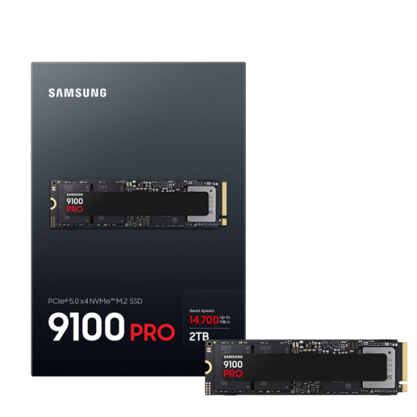 SSD 2TB M.2 80mm PCI-e 5.0 x4 NVMe 2.0, V-NAND TLC, Samsung 9100 PRO (MZ-VAP2T0BW)
