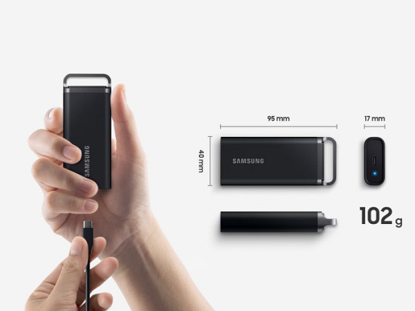 SSD 2TB Type-C USB 3.2 Gen1 V-NAND UASP, Samsung T5 Evo, črn (MU-PH2T0S/EU)