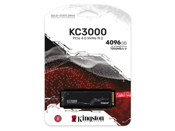 KINGSTON KC3000 4TB M.2 PCIe NVMe SSD SKC3000D/4096G