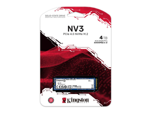 SSD 4TB M.2 80mm PCI-e 4.0 x4 NVMe, Kingston NV3 (SNV3S/4000G)