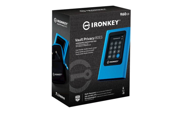 SSD Kingston IronKey 960GB Vault Privacy 80, 250/250 MB/s, USB 3.2, 256-bitno šifriran,zunanji