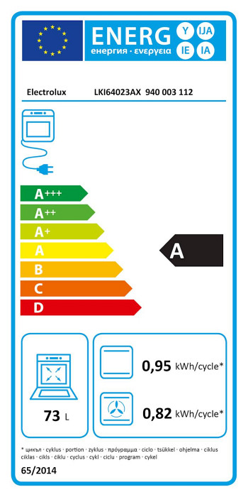 Štedilnik z indukcijsko ploščo Electrolux LKI64023AX, 60 cm