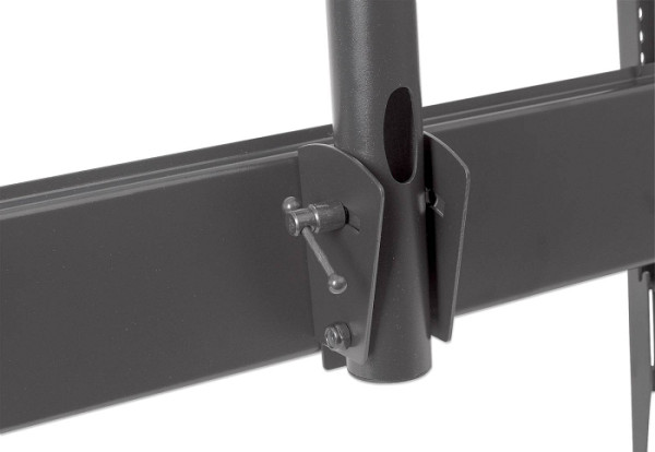 Stropni TV nosilec 37''-70'' MANHATTAN, 50kg, naklon 0° do -15°, črne barve