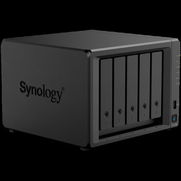Synology DiskStation DS1525+ Tower, 5-Bays 3.5'' SATA HDD/SSD, 2 x M.2 2280 NVMe SSD slot, CPU AMD Ryzen V1500B 4-core 2.2 GHz, 8 GB DDR4 ECC SODIMM, 2x RJ-45 2.5 GbE LAN Port; 2x USB 3.2; 1 xUSB Type-C expansion port; 2.67 kg; 3yr warranty