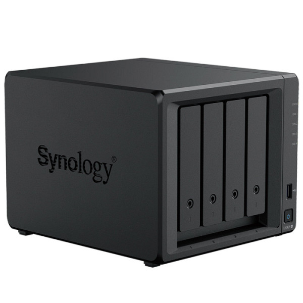 Synology DiskStation DS925+ Tower, 4-Bays 3.5'' SATA HDD/SSD, 2 x M.2 2280 NVMe SSD slot, CPU AMD Ryzen V1500B 4-core 2.2 GHz, 4 GB DDR4 ECC SODIMM, 2x RJ-45 2.5 GbE LAN Port; 2x USB 3.2; 1 xUSB Type-C expansion port; 2.26 kg; 3yr warranty