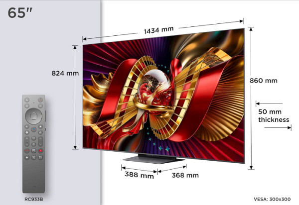 TCL 65 PREMIUM SQD-Mini LED TV 65C8L