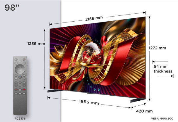 TCL 98 PREMIUM SQD-Mini LED TV 98C8L