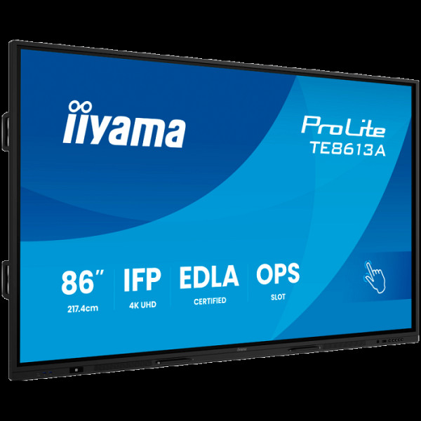 TE8613A-B3AG 86 Google EDLA Certified IFP  UHD  (3840 x 2160) 8 ms, 500cd ,IPS DP, HDMI, PC interfaces