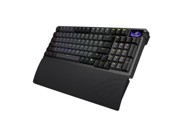 Tipkovnica ASUS ROG Azoth 96 HE Wireless, ROG HFX V2 Analog, PBT, OLED, RGB, USB, US