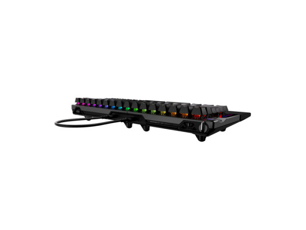 Tipkovnica ASUS ROG Falcata, ROG HFX V2 Analog, 8K, RGB, USB, črna, US