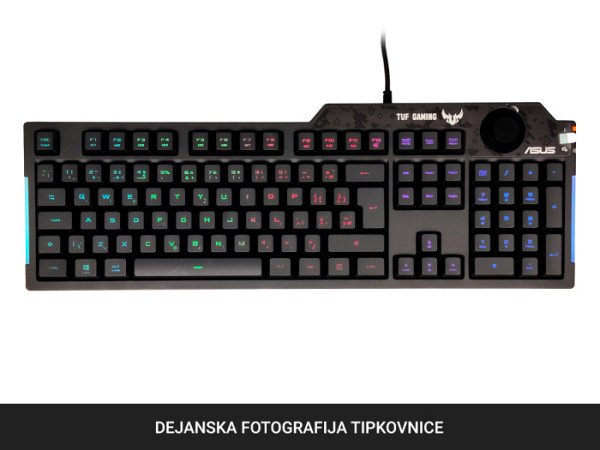 Tipkovnica ASUS TUF Gaming K1, RGB, USB, UK SLO g.