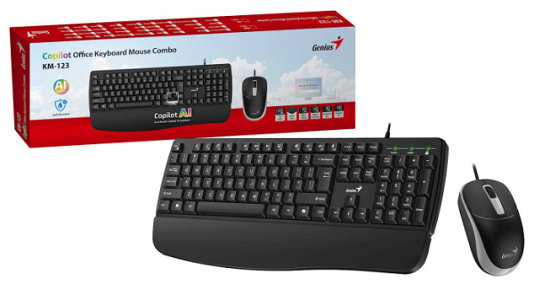 Tipkovnica Genius KM-123,PR,BLK,SER,USB