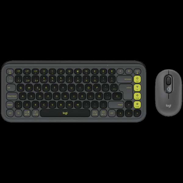 Tipkovnica in miška Logitech POP Icon Combo, Bluetooth, grafitna, SLO g.