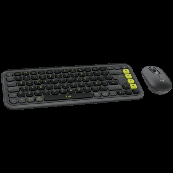 Tipkovnica in miška Logitech POP Icon Combo, Bluetooth, grafitna, SLO g.