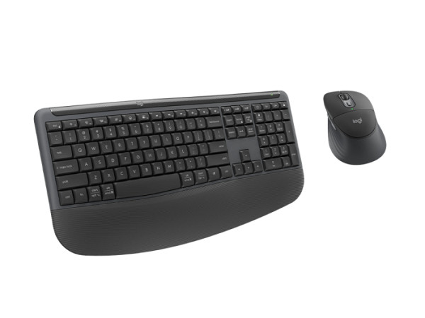 Tipkovnica in miška Logitech Signature Comfort Plus MK880, grafitna, SLO