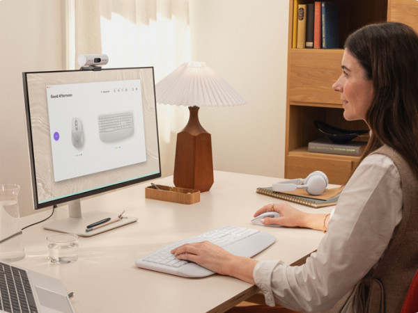 Tipkovnica in miška Logitech Signature Comfort Plus MK880, bela, SLO g.