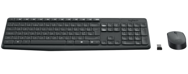 Tipkovnica in miška Logitech Wireless Combo MK235, US