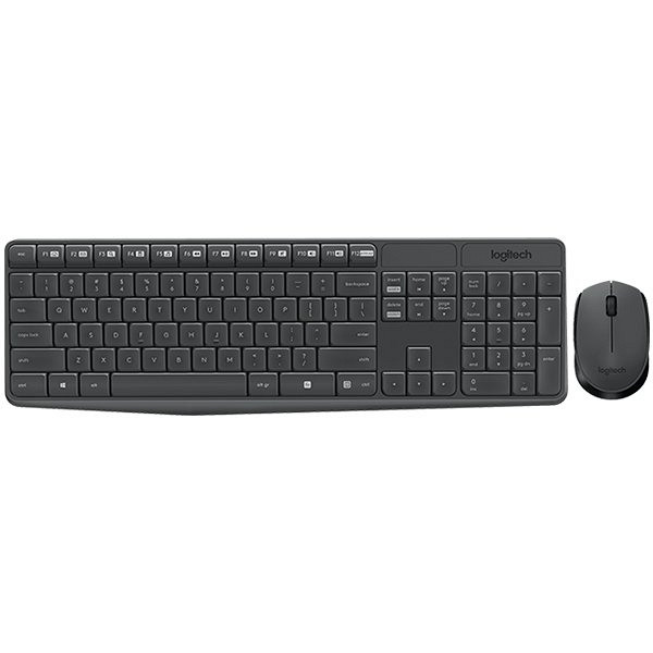 Tipkovnica in miška Logitech Wireless Combo MK235, US