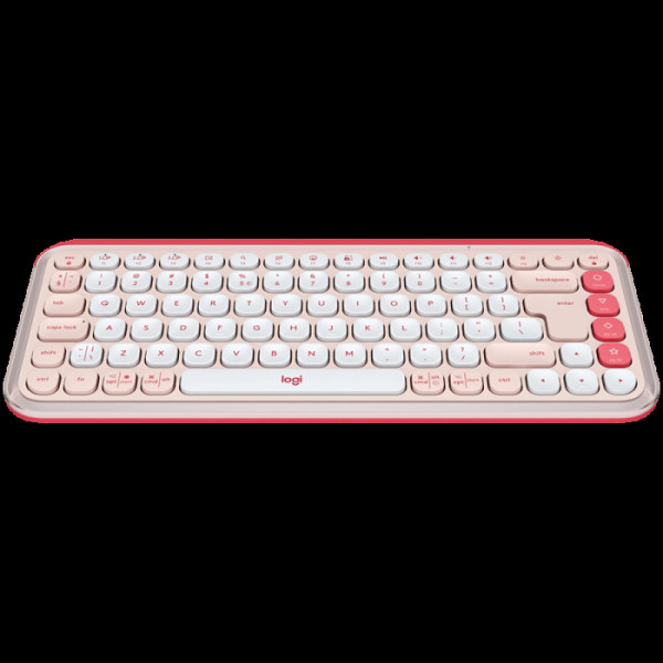 Tipkovnica Logitech Pop Icon Keys, Bluetooth, roza, SLO g.