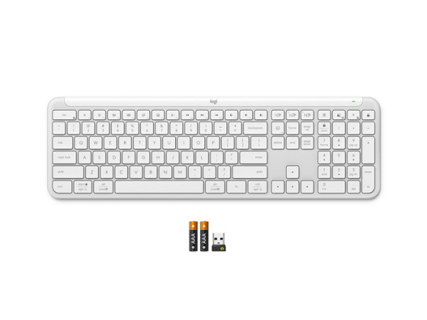 Tipkovnica Logitech Signature Slim K950, bela, SLO g.