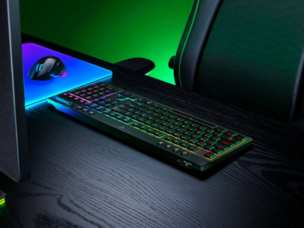 Tipkovnica Razer BlackWidow V4 Low-profile HyperSpeed, Zelena stikala, US SLO g.