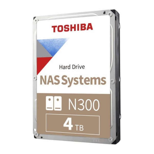 TOSHIBA N300 NAS 4TB CMR disk, 8.89cm (3.5