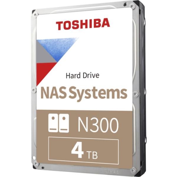 TOSHIBA N300 NAS 4TB CMR disk, 8.89cm (3.5