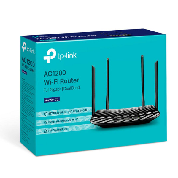 TP-LINK Archer C6 AC1200 MU-MIMO Gigabit brezžični usmerjevalnik-router