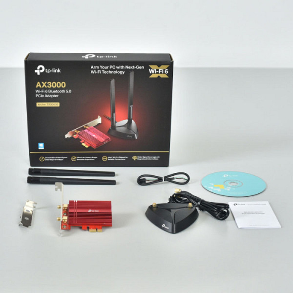 TP-LINK AX3000 Wi-Fi 6 Bluetooth 5.2 PCIe Adapter