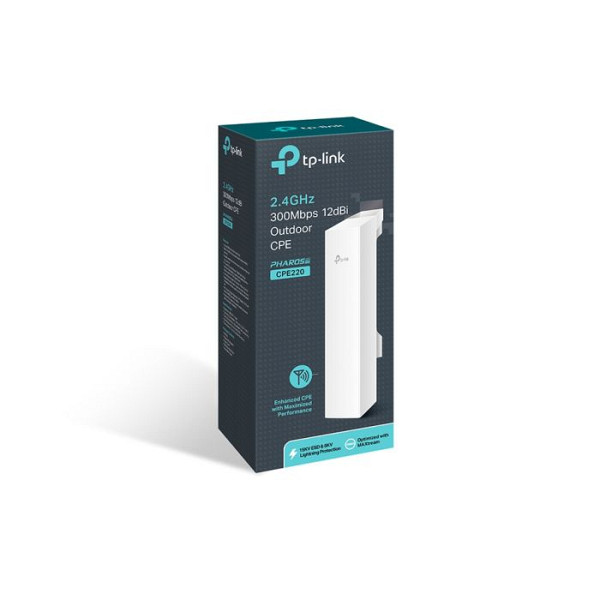 TP-LINK CPE220 2,4GHz 12dBi N300 repeater zunanja usmerjena dostopna točka