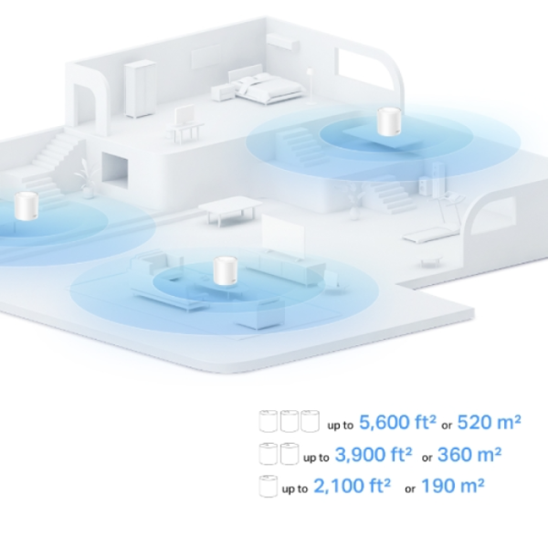 TP-LINK Deco X10 (2-pack) AX1500 Whole Home Mesh WiFi6 brezžični usmerjevalnik - router / dostopna točka-AP