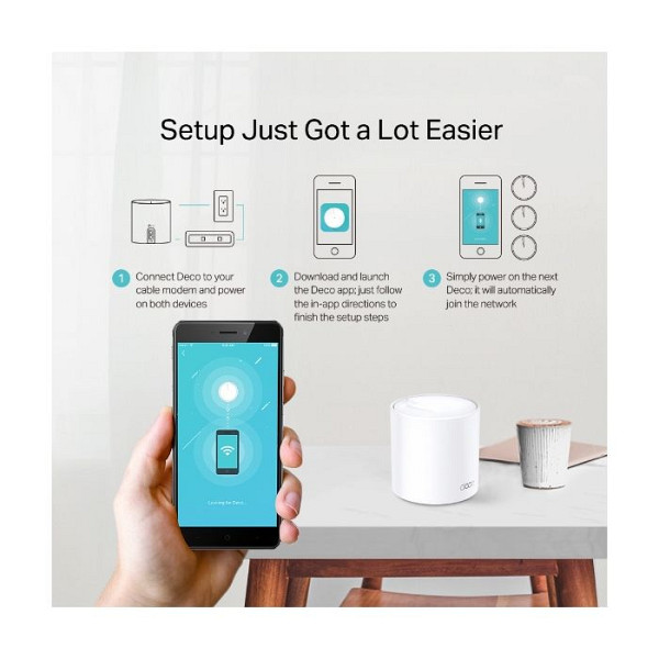 TP-LINK Deco X20 (2-pack) AX1800 Whole Home Mesh Wifi6 brezžični usmerjevalnik - router / dostopna točka-AP
