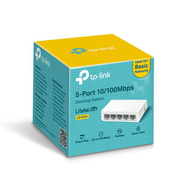 TP-LINK LiteWave LS1005 5-port 10/100Mbps RJ45 mrežno stikalo switch