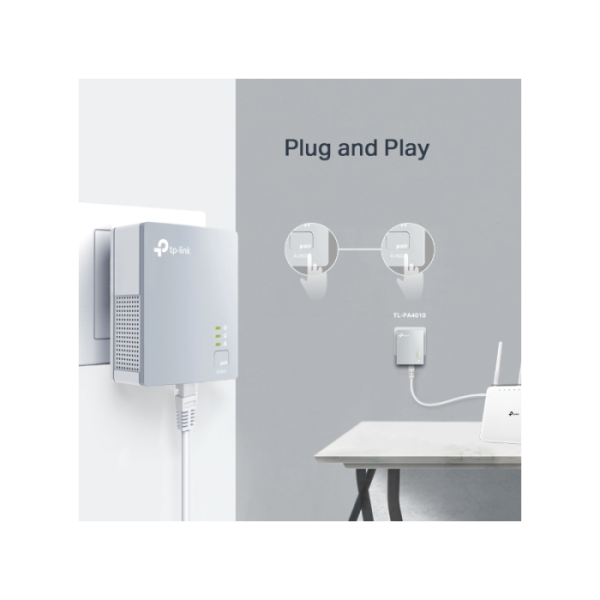 TP-LINK Nano TL-PA4010KIT AV600 powerline starter kit adapter
