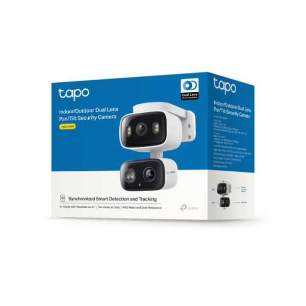 TP-LINK Tapo C246D dvojna 2K Pan/Tilt Wi-Fi notranja/zunanja kamera