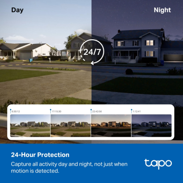 TP-LINK Tapo C630 KIT 5MP 3K WiFi  zunanja brezžična baterijska solarni panel bela nadzorna kamera