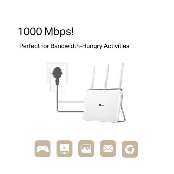 TP-LINK TL-PA7017P KIT AV1000 powerline starter kit adapter