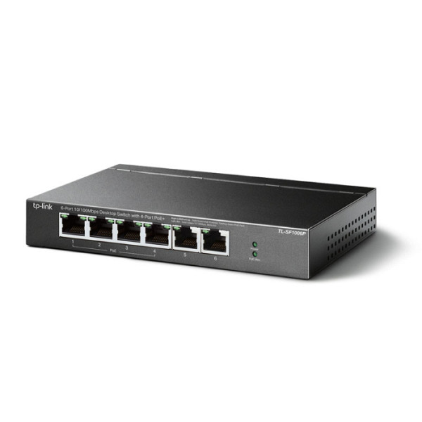 TP-LINK TL-SF1006P 6-port 10/100Mbps (4x PoE+) RJ45 Smart mrežno stikalo switch