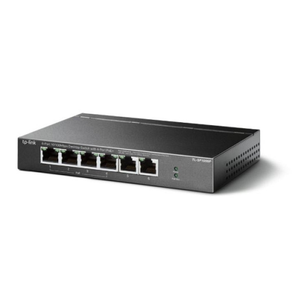TP-LINK TL-SF1006P 6-port 10/100Mbps (4x PoE+) RJ45 Smart mrežno stikalo switch
