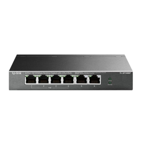 TP-LINK TL-SF1006P 6-port 10/100Mbps (4x PoE+) RJ45 Smart mrežno stikalo switch