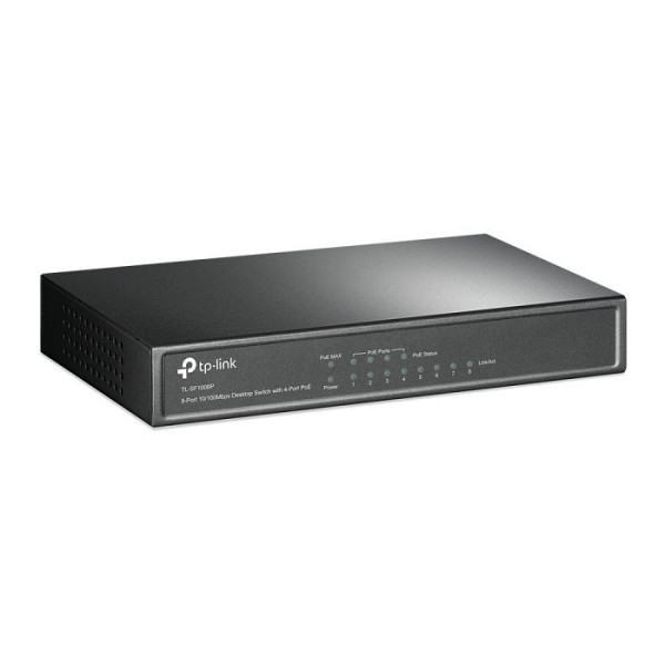 TP-LINK TL-SF1008P 8-port 10/100Mbps (4x PoE+) RJ45 mrežno stikalo switch